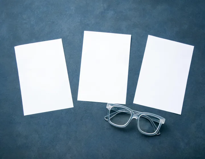 Side-by-side factory quote sheets for mens oversized eyeglasses